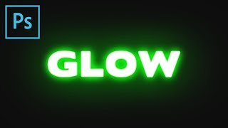 Photoshop Text Glow Effect TextEffect3 [upl. by Harewood]