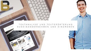 Texterörterung und Textanalyse Planung Aufbau und Vorgehen [upl. by Baumann]