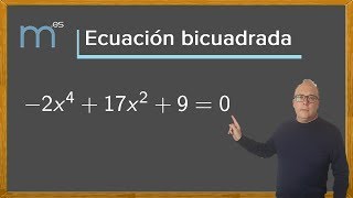 Ecuaciones bicuadradas ecuación bicuadrada [upl. by Gilligan]