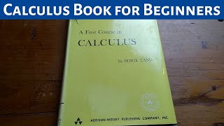 Calculus Book for Beginners quotA First Course in Calculus by Serge Langquot [upl. by Assiruam]