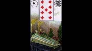 Coffin Card  Lenormand Card Combination Meanings [upl. by Varin]