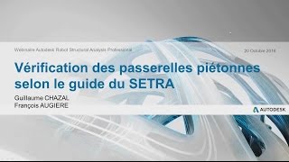 Vérification des passerelles piétonnes selon le guide du SETRA [upl. by Samtsirhc945]