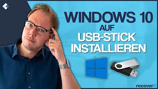 Windows 10 per USB installieren  Schritt für Schritt [upl. by Nats287]