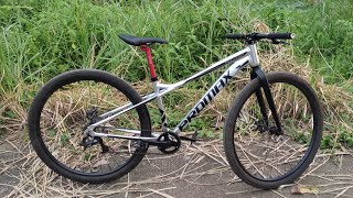 Single speed mtb conversionUsing deraileur as a chaintensioner [upl. by Labotsirhc949]