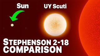 Sun VS Stephenson 218 The New Largest Known Star 2025 [upl. by Libbi]