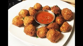 Fried Mozzarella Cheese Balls How to make Mozzarella Cheese Balls Cheese Balls by Naushs Kitchen [upl. by Imotih]