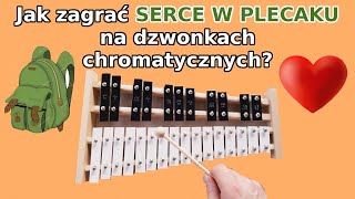 SERCE W PLECAKU 🎶  Dzwonki chromatyczne cymbałki Instrumental cover amp tutorial [upl. by Jackelyn]