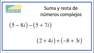 Suma y resta de numeros complejos [upl. by Amaty]