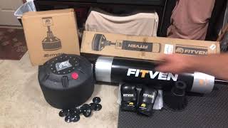 UnboxingSetup amp Assembly FITVEN Freestanding Punching Bag 71215lbs [upl. by Udell]