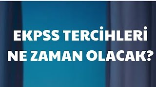 ENGELLİ EKPSS TERCİHLERİ NE ZAMAN OLACAK [upl. by Iramo505]