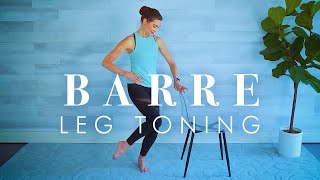 Barre Workout for Lean Legs  Shaping and Slimming for a Strong Lower Body [upl. by Odraner]