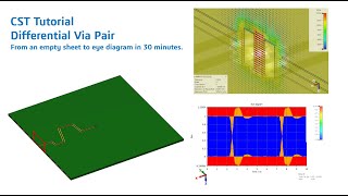 CST Tutorial  Differential Via Pair [upl. by Anselma823]