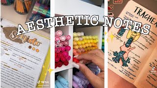 Aesthetic pretty notes 2  Tiktok compilation [upl. by Trovillion86]