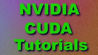 NVIDIA CUDA Tutorial 1 Introduction [upl. by Nyrtak808]