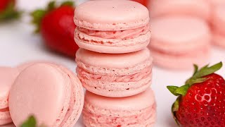 COMO HACER MACARONS DE FRESA CASTRAWBERIES  DANI FLOWERS [upl. by Zahavi]