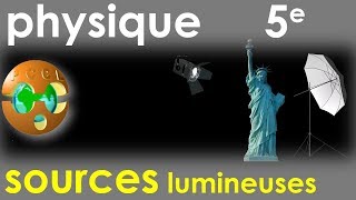 Sources lumineuses primaires et secondaires  PhysiqueChimie  Collège 5e [upl. by Priscilla]