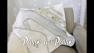 Toalha Fralda Bebê Luxo  Passo a Passo [upl. by Nnyloj749]