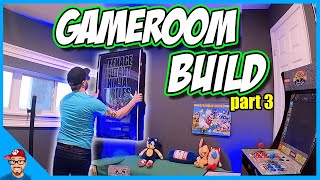 Bedroom SIZE Small Game Room Build DIY part 3 [upl. by Terri]