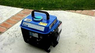 Testing My New Chicago 800Watt Portable Electric Generator [upl. by Eisenstark]