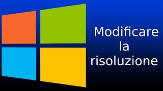 Come modificare la risoluzione dello schermo  Windows 10  Tutorial [upl. by Yate328]