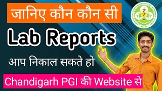 How to download Reports OnlinePGI ChandigarhOnline registration PGI Chandigarh online card making [upl. by Barb]