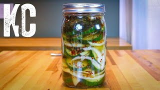 HOW TO MAKE SPICY DILL PICKLES AT HOME  Quick Pickle Recipe [upl. by Nisay]