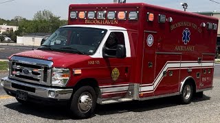 Brookhaven Fire Company Ambulance 52B Responding 43024 [upl. by Oster]