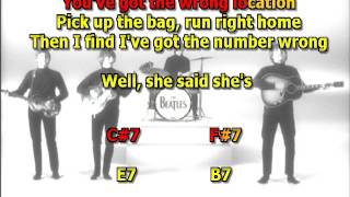 One after 909 Beatles mizo vocals chords chords [upl. by Yeldahc617]