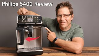 Philips 5400 LatteGo Superautomatic Coffee Machine Review [upl. by Rochette974]