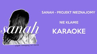 sanah  projekt nieznajomy nie kłamie KARAOKE [upl. by Eduardo]