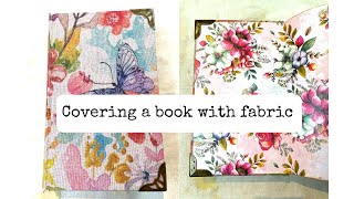 Covering Books With Fabric [upl. by Powel770]