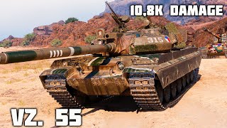 Vz 55 WoT – 5Kills 108K Damage [upl. by Lourie]