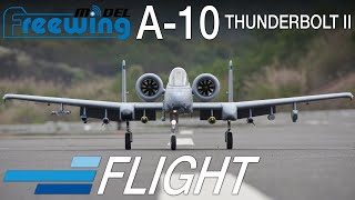 Flying the Freewing A10 Thunderbolt II Twin 80mm EDF Jet  Motion RC [upl. by Bedelia]