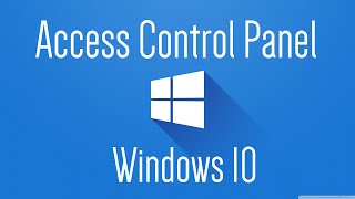 How to access the control panel in Windows 10 [upl. by Iraj]