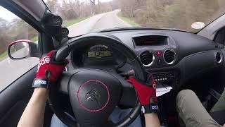 Citroen C2 VTS driven to the extreme POV Touge and walkaround [upl. by Prebo]