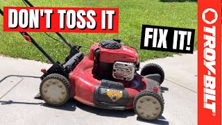 Troy Bilt Lawn Mower Wont Start  TB110 Wont Start [upl. by Treblihp248]