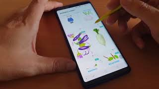 Samsung Galaxy Note 9 S Pen tutorial para dibujar con PENUP [upl. by Matheny721]