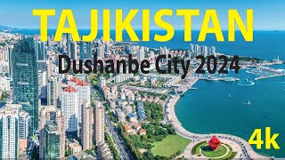 Dushanbe City 2024  Tajikistan 4K By Drone [upl. by Neram]