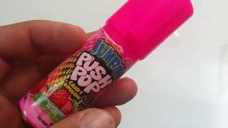 Jumbo Push Pop strawberry review [upl. by Alleon]