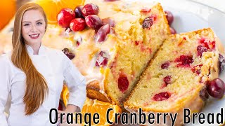 Orange Cranberry Bread Recipe  The Most Delicious Recipe [upl. by Volkan]