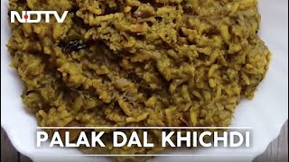 How To Make Palak Dal Khichdi  Easy Palak Dal Khichdi Recipe Video [upl. by Adaminah]