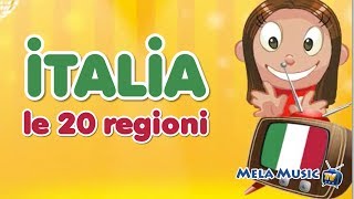 Geografia  Italia le 20 regioni MelaEducational [upl. by Neeka]