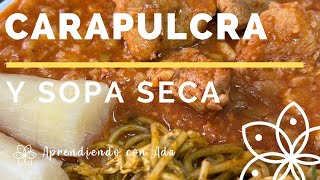 Cómo preparar Carapulcra y Sopa Seca  con Ada Zegarra [upl. by Claudina]