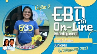 EBD  Lição 2 Juniores  4º Trimestre de 2023  08102023  Ieadalpe  O Ensino Sobre a Salvação [upl. by Siffre705]