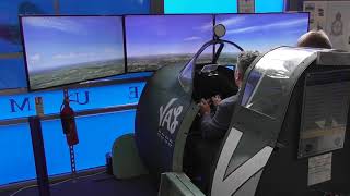 Spitfire simulator at Spitfire and Hurricane Museum at Manston [upl. by Canter]