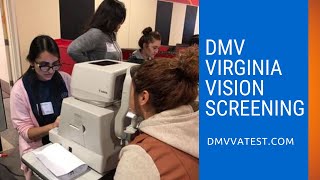 DMV Virginia Vision Screening  DMVVATESTcom [upl. by Hurff]