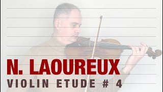 Nicolas Laoureux  30 Progressive Studies for Violin  Etude no 4 by Violinexplorer [upl. by Domel]