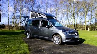 Campervan Review CMC Reimo VW Caddy Camp Maxi [upl. by Lesoj395]