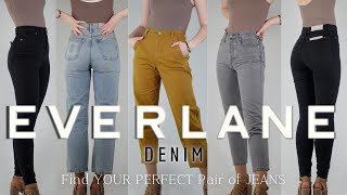 EVERLANE DENIM  Find Your PERFECT pair of JEANS  Barrel 90s Rigid Cheeky Skinny WayHigh [upl. by Mcdermott269]