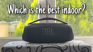 JBL Boombox 3 vs Tribit Stormbox Blast  Indoor Test  The best portable bass 😁 [upl. by Candi763]